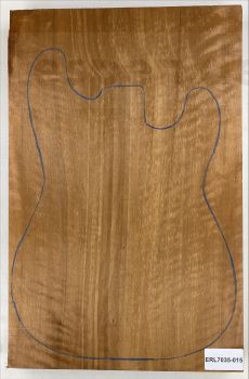 Body Alder, European Curly, Choco, 1-pc., Unique Piece #015